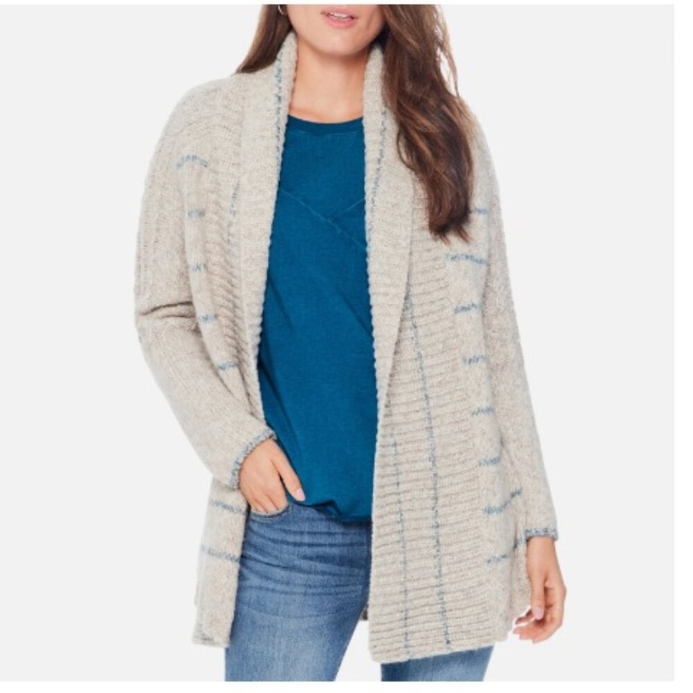 Nic + Zoe California Dreaming Shawl Cardigan Grey Multi | XS